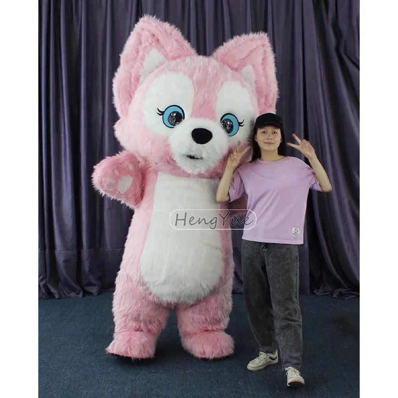Giant Inflatable Mascot Costumes Business Restaurant Customized Pink Teddy Bear Mascot costume for Adult Wedding Decoration