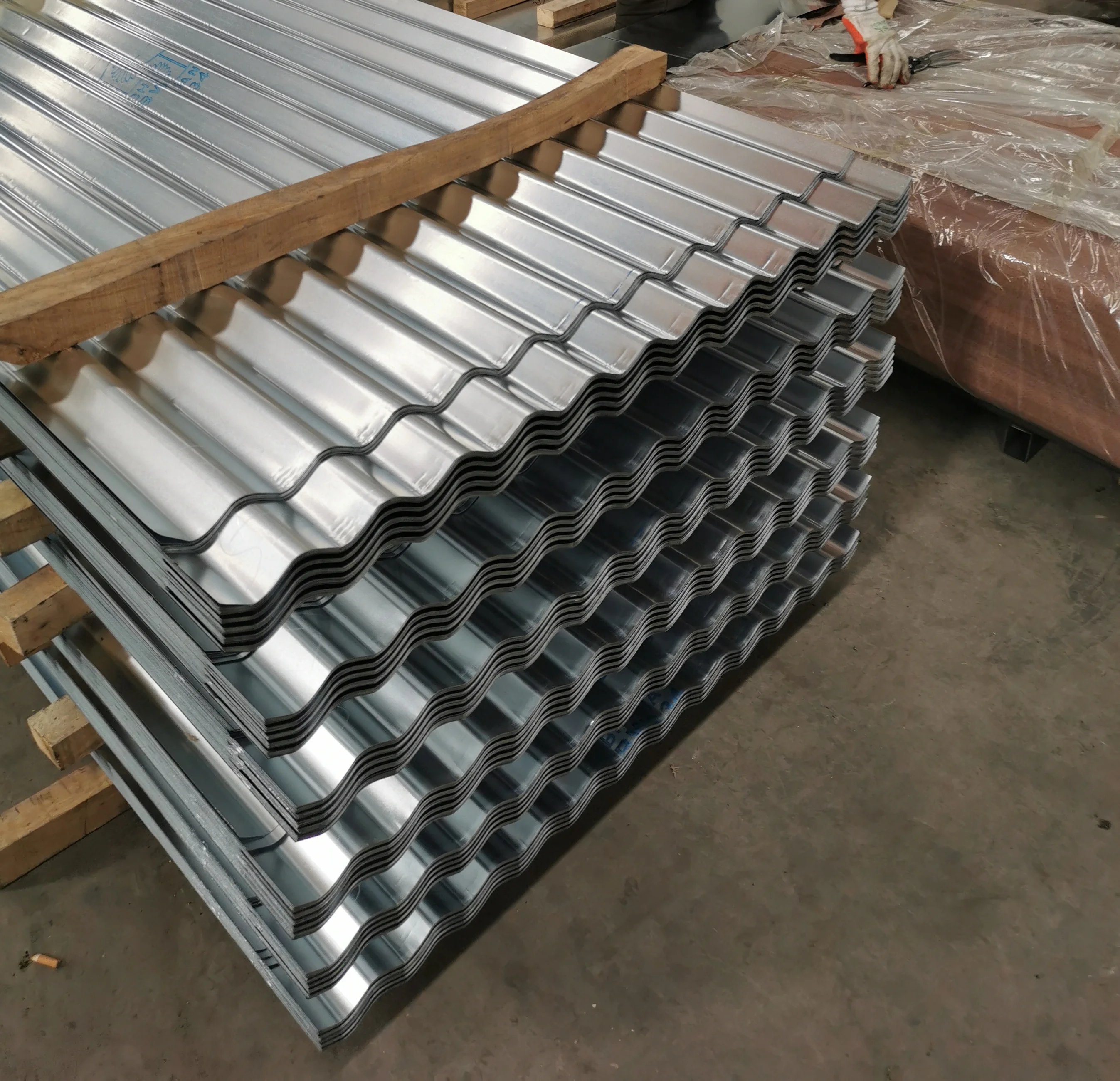 High Performance Metal Roofing Sheets  Aluminum Zinc Alloy  Corrugated Steel Plates for Sale