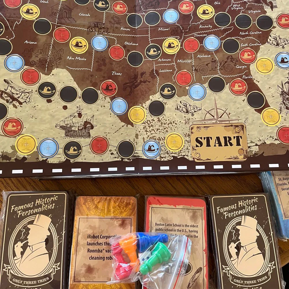 Custom Chess Catapult Learning Card History Board Games Components For Kids Educational