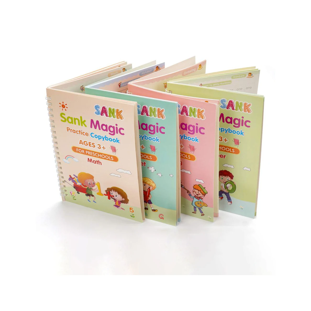 Тетрадь для магических тренировок с принтом на английском языке, детская игрушка, записная книжка для каллиграфии