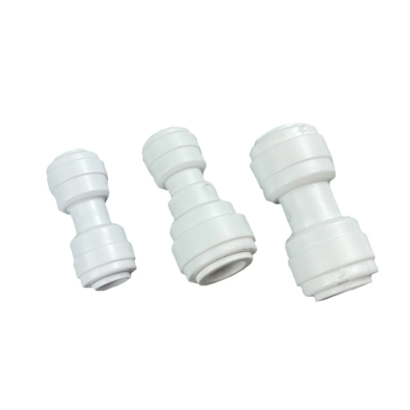 1/4' 3/8' Straight Union I Shaped Two Open Connector  For RO Water Sprayer Misting Cooling System