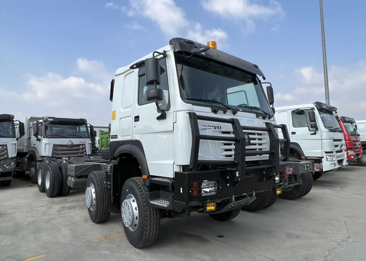 2024 China Sino Howo 8x4 Diesel 50Tons 12Wheelers Tipper Dump Truck chassis with metal bumper