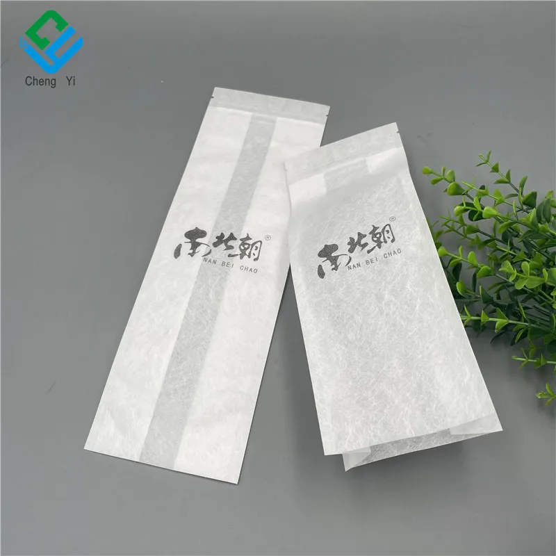 Heat Seal Custom Logo Tea Bag Drip Coffee Packaging Powder bag 3 Side Seal Sachets For Energy Granola Bar