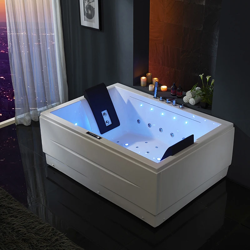 NTH New Products Traditional Rooms Speaker Heat Whirlpool Bathtubs Air Massage Drainer Massage Bathroom Modern China Acrylic