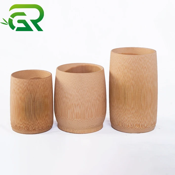 Sterile Carbonize Wholesale Carved Natural Tea Beer Water Cup Coffee Bamboo Cup