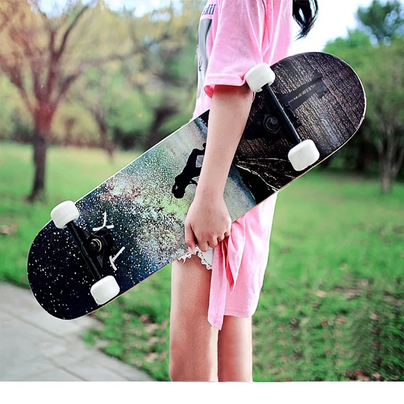 7 Layer Canadian Maple Double Kick Concave Standard and Tricks Skateboards  for Kids and Beginners