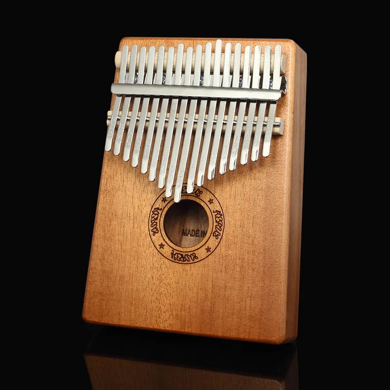  Пианино Kalimba с 17 клавишами Mbira из красного дерева и руды металлические зубья портативный музыкальный инструмент подарки для детей