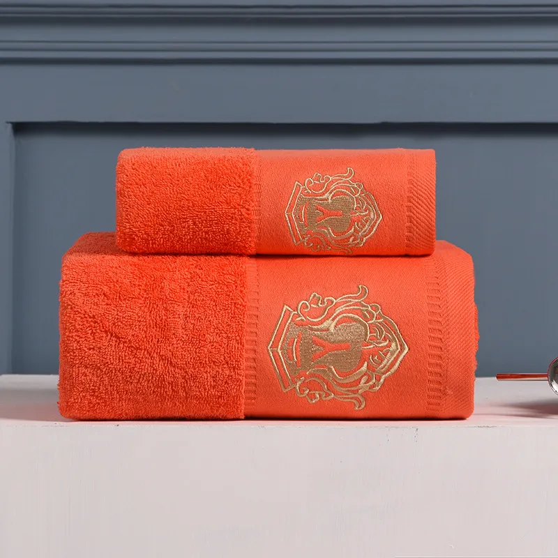 High Quality Towel Set 100% Cotton Microfiber Satin Embroidery Bath Towels For Hotel SPA