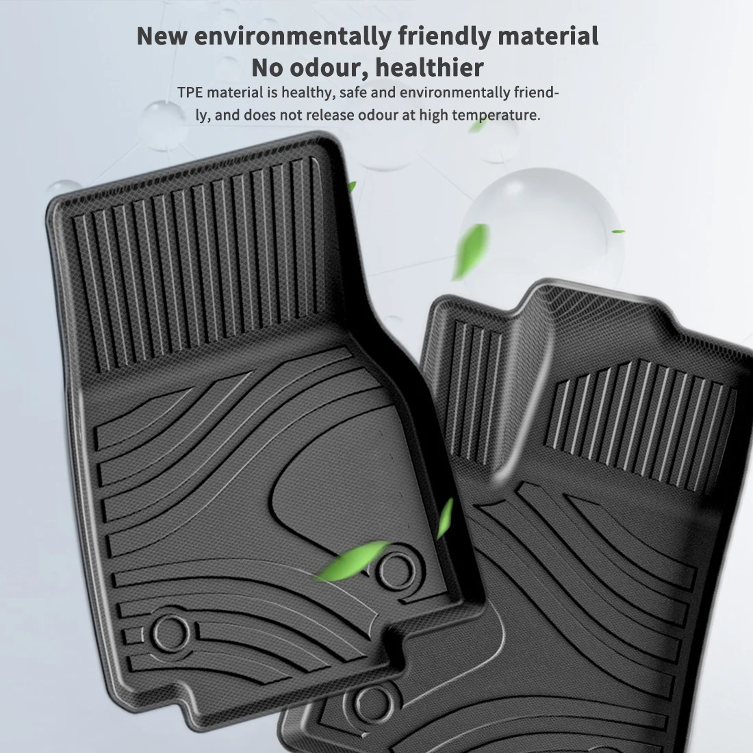 Muchkey TPE Mats For 2015 2016 2017 2018 2019 2020 Ford Ranger Raptor F150 Car Accessories All Weather Special Car Floor Mats