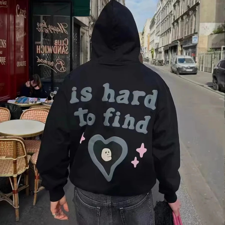 Custom Men logo Heavyweight Hoodies Unisex Sweatshirts Manufacturer Pullover Streetwear Puff Print Oversized 500gsm Crop Hoodies