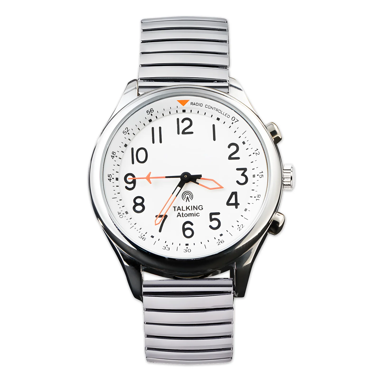 English/German/French Atomic Talking Watch time and date with  Loud voice Alarm watch for Visually Impaired and old people