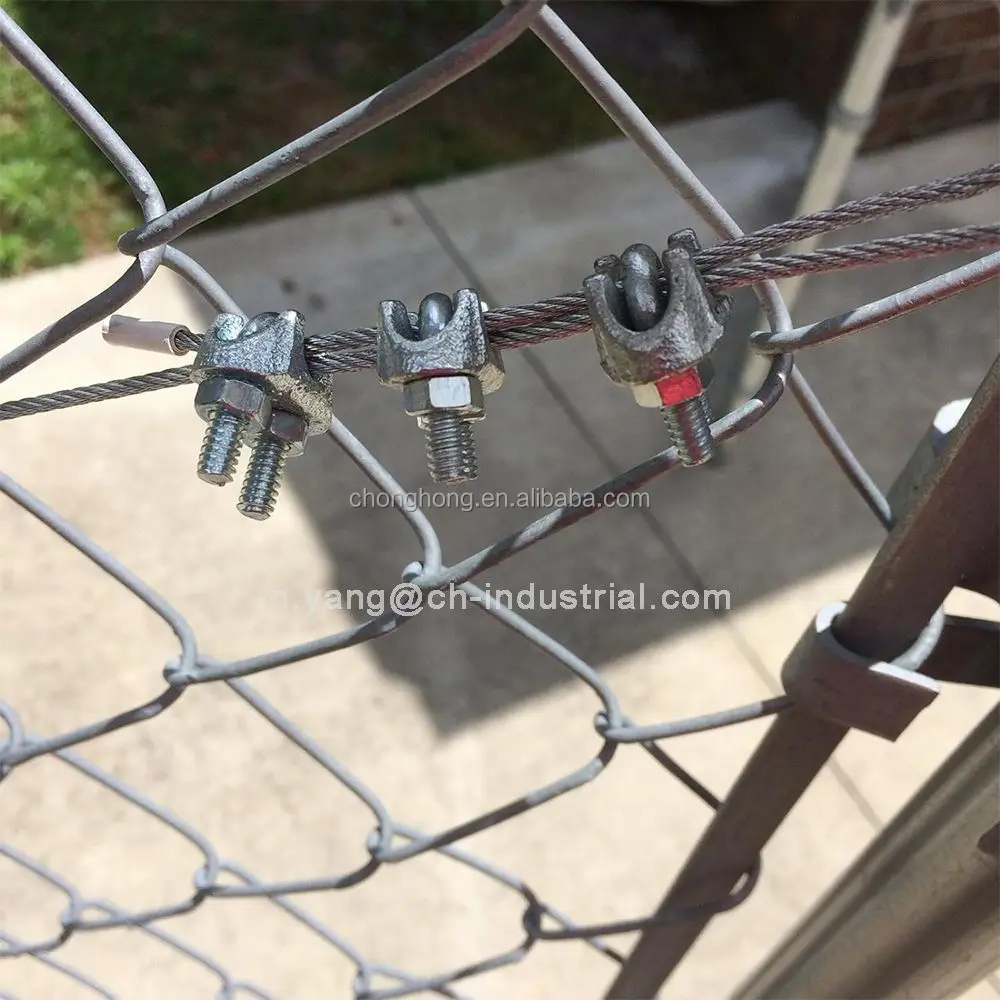 3/32 inch to 1/8 inch Zinc Plated Cable Clamp Galvanized Wire Rope Cable Clip Clamp for Uncoated Wire Rope