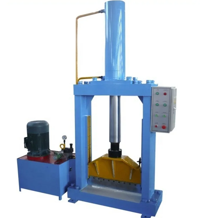 XQL-80 Automatic hydraulic natural rubber cutting machine,single knife natural rubber cutting machinery