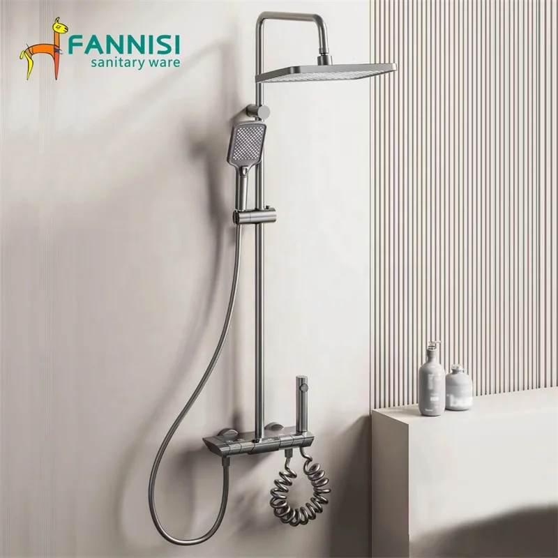 Contemporary Rainfall Shower Wall Mounted Shower in Bathroom Cheap Sanitary Ware