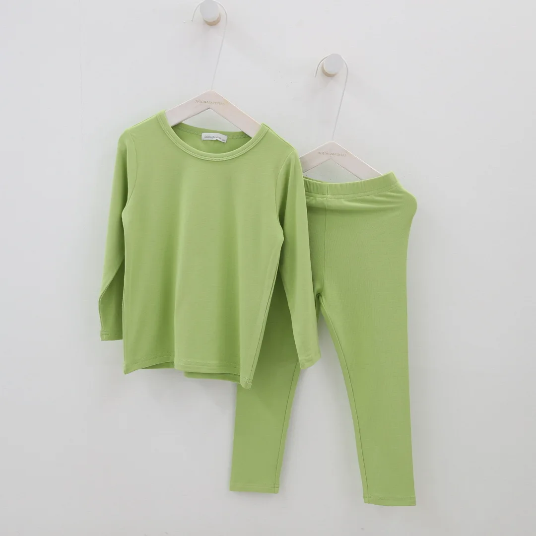 
Leesourcing-High quality wholesale bamboo pajamas for baby kids pajama long sleeves 