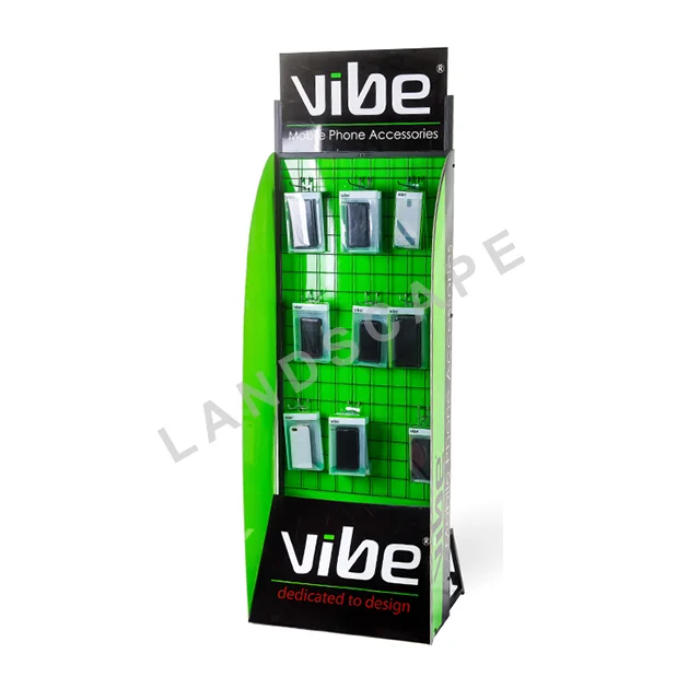 Customized Floor Standing Display for Retail Display Rack Metal Phone Case Display Stand