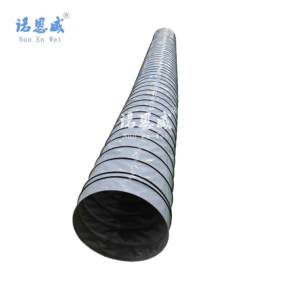 100mm-1500mm PVC spiral industrial flexible air duct for dust pelletizing system