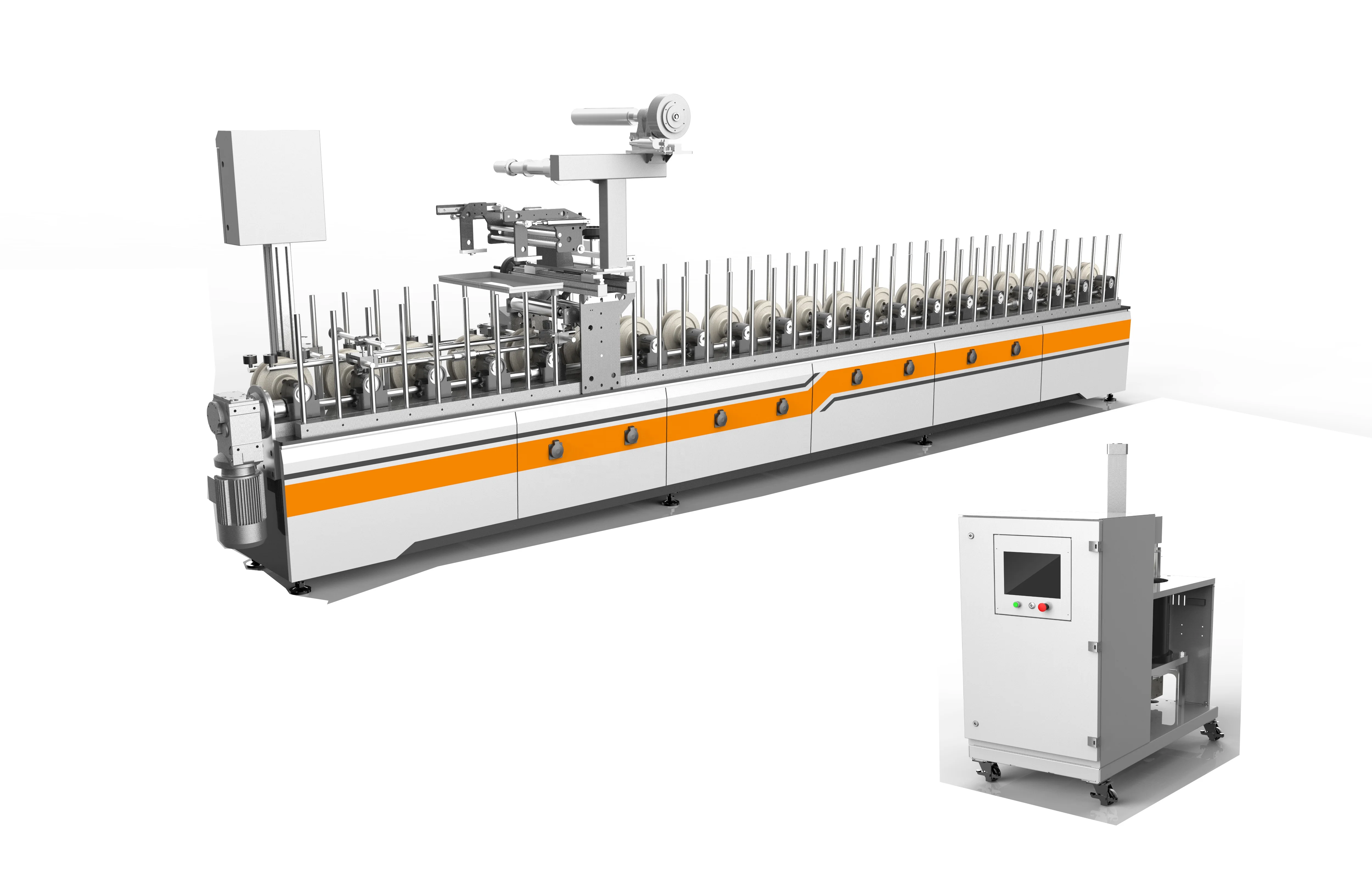 
PUR profile wrapping machine for pvc paper PP 
