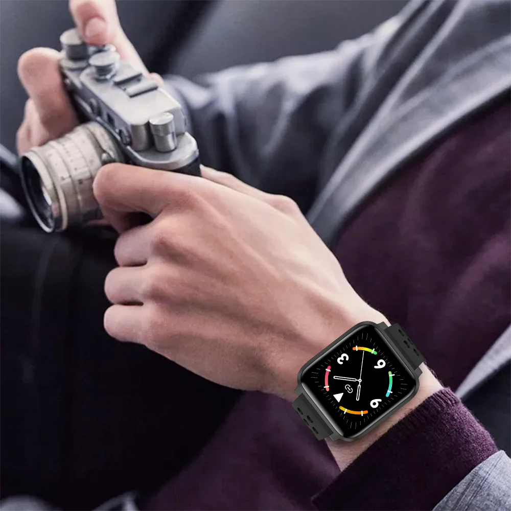 
Innoliance X3 Smart Band Watch Bracelet Waterproof 1.3inch Square Screen Running Weather Music Bth Call Smartwatch for Xiaomi 