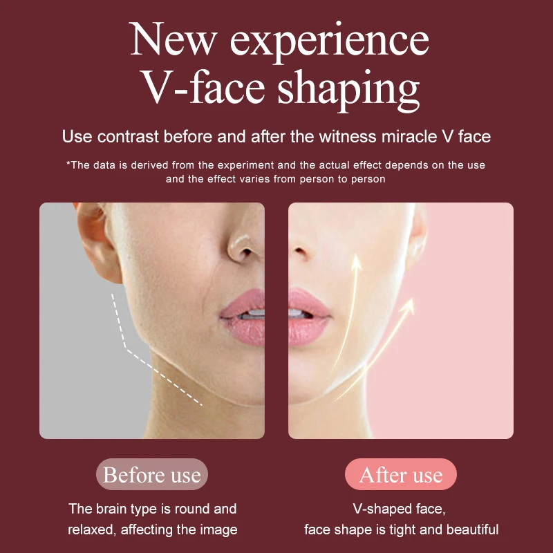 OEM Electric V Line Face Lifting Machine Double Chin Reducer Blue Red Light Anti Aging Wrinkles Remover Chin Slimming Massager