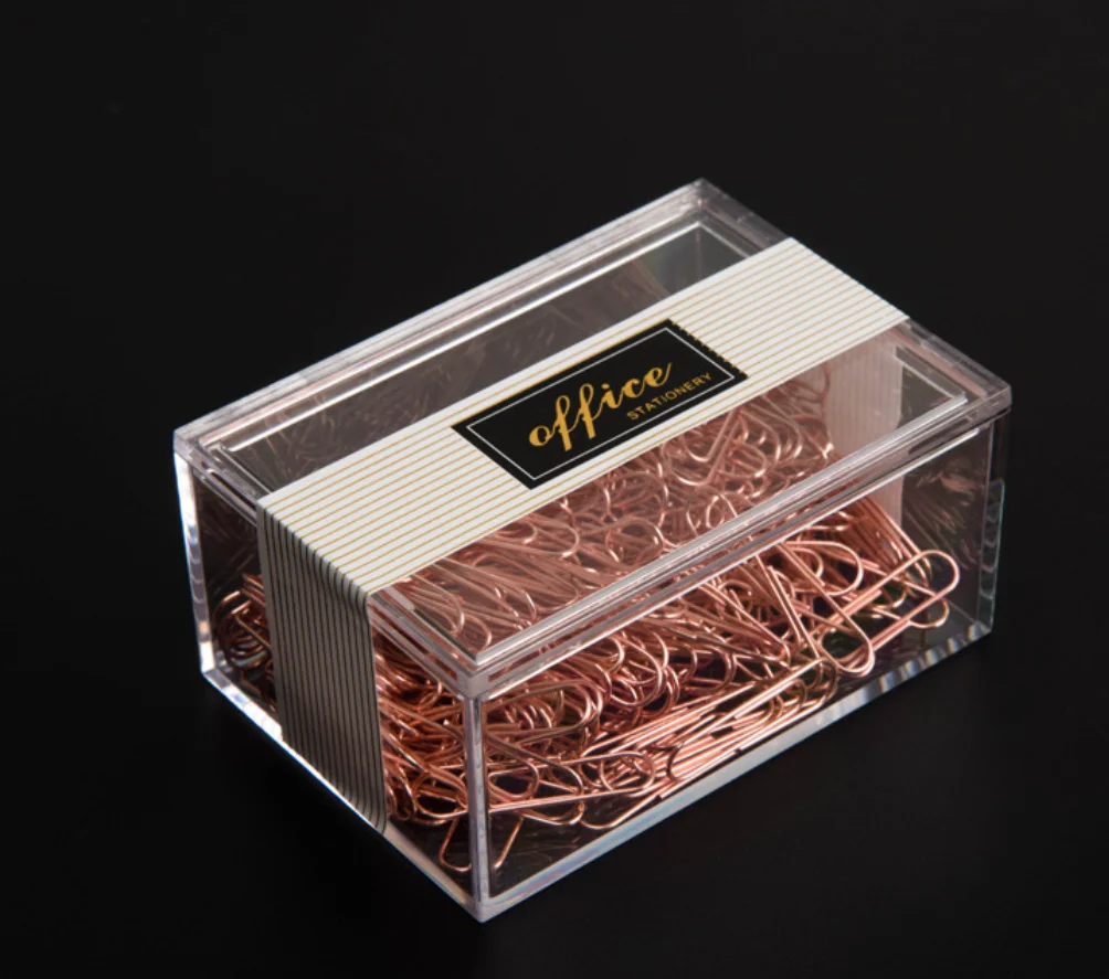 2024 Wholesale Hot Selling Fancy Color Metal Paper Clips Gift School Office Stationery Paper Binding Clip