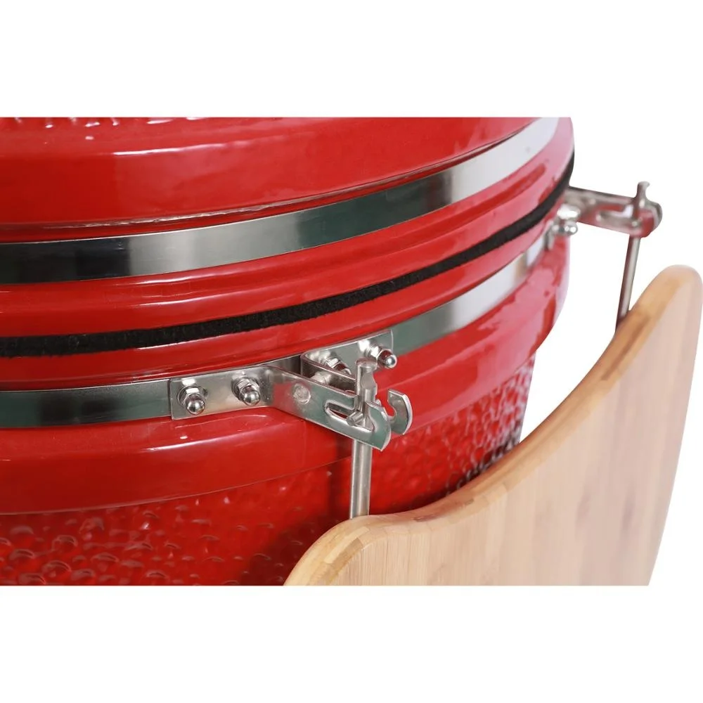 24Inch Hot MCD Lager Size Kamado Ceramic Stainless Steel Outdoor Garden Kitchen Grill BBQ Skewer Ribs Wh