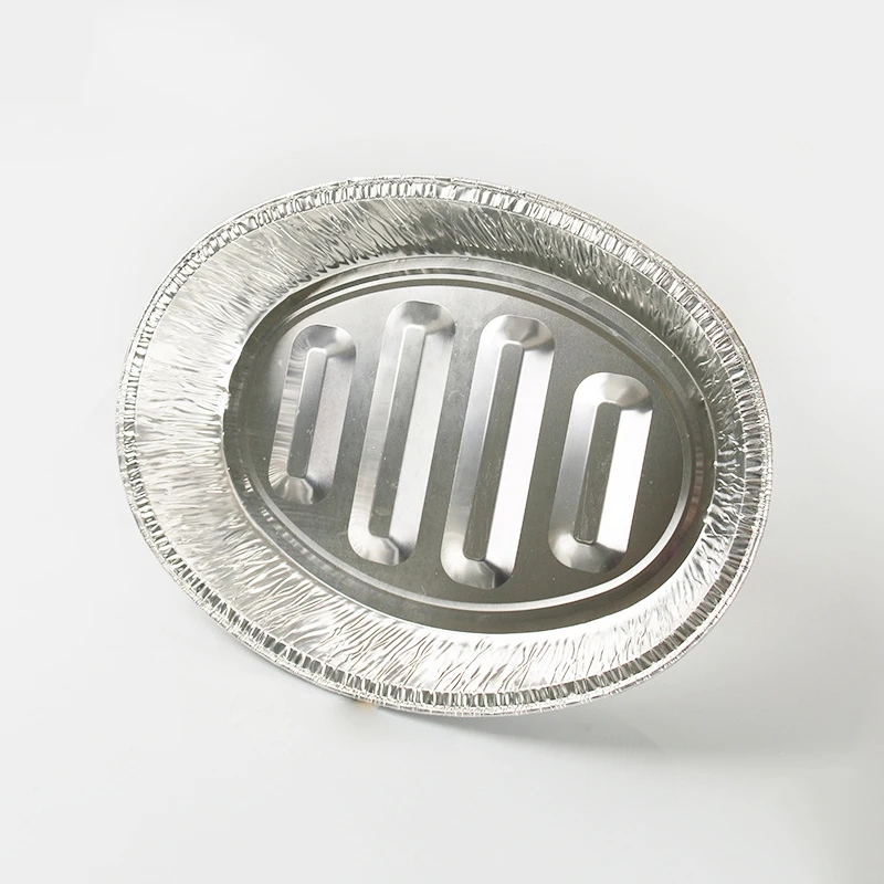 Oval aluminium foil container disposable turkey pan Cooking Baking Barbecue tray