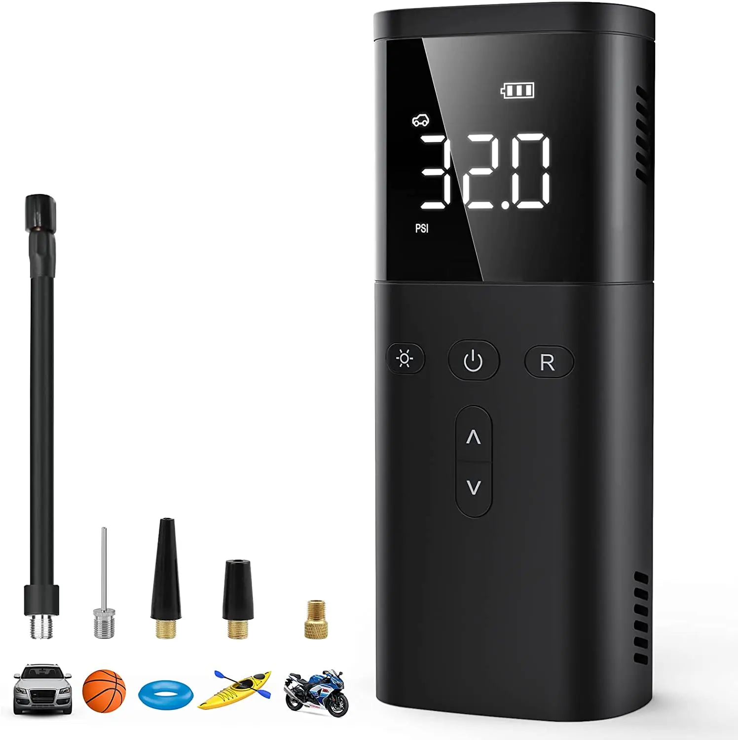 8005 wireless Car air Compressor,Tire Inflator Pump Portable Air Compressor, 150PSI Cordless for Car Tires