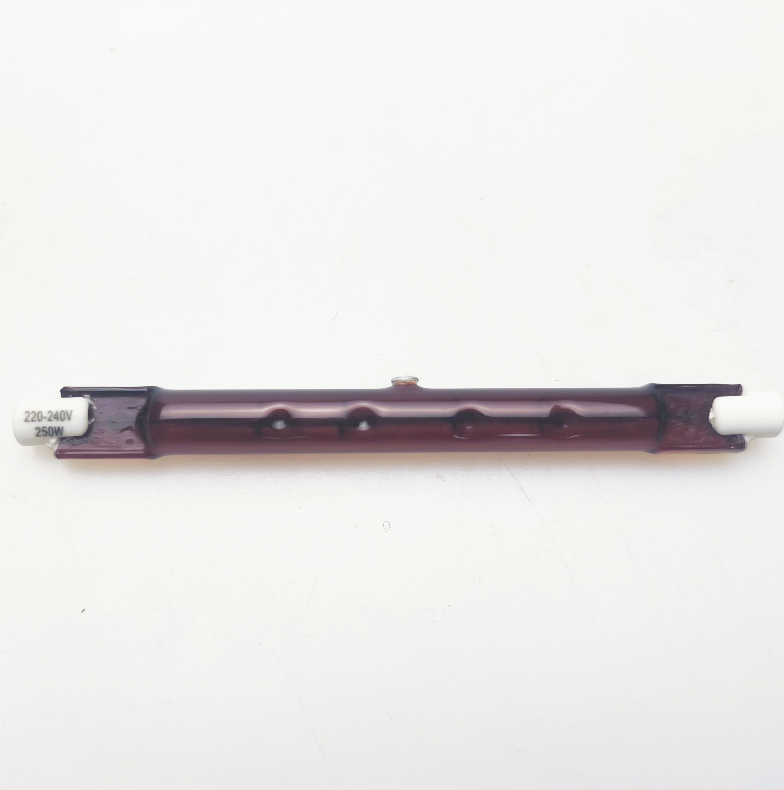 J118 100W 230v r7 r7s Ruby Quartz Halogen Linear Infrared Heating Lamp poultry heat lamp