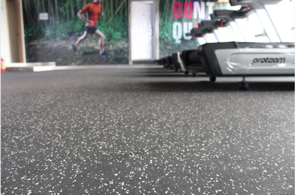 CATY Top one factory produced rubber roll gymnastic mats for fitness rubber Floor anti-slip indoor gym shock absorption