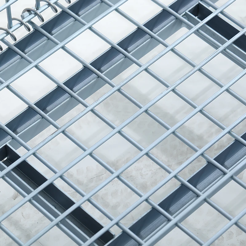 Collapsible Large Stackable Bulk Cargos Metal Grid Wire Mesh Storage Basket Bin Cage Box Pallet