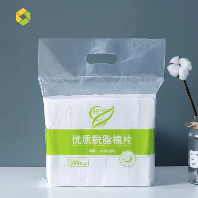 wholesale cosmetic pure cotton sheet washable disposable facial makeup remover pads for tattoo