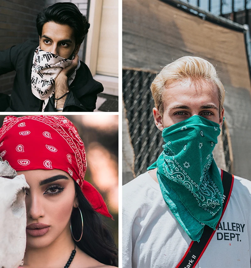 Huiyi Hot Selling Custom Cotton Polyester Bandanas Cheaper Price Bandana Scarf