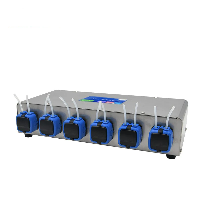 SP06-KXF multi channel dual 6 head multichannel 4 channel Indicator Humidity Machine Intelligent Peristaltic Dosing Pump