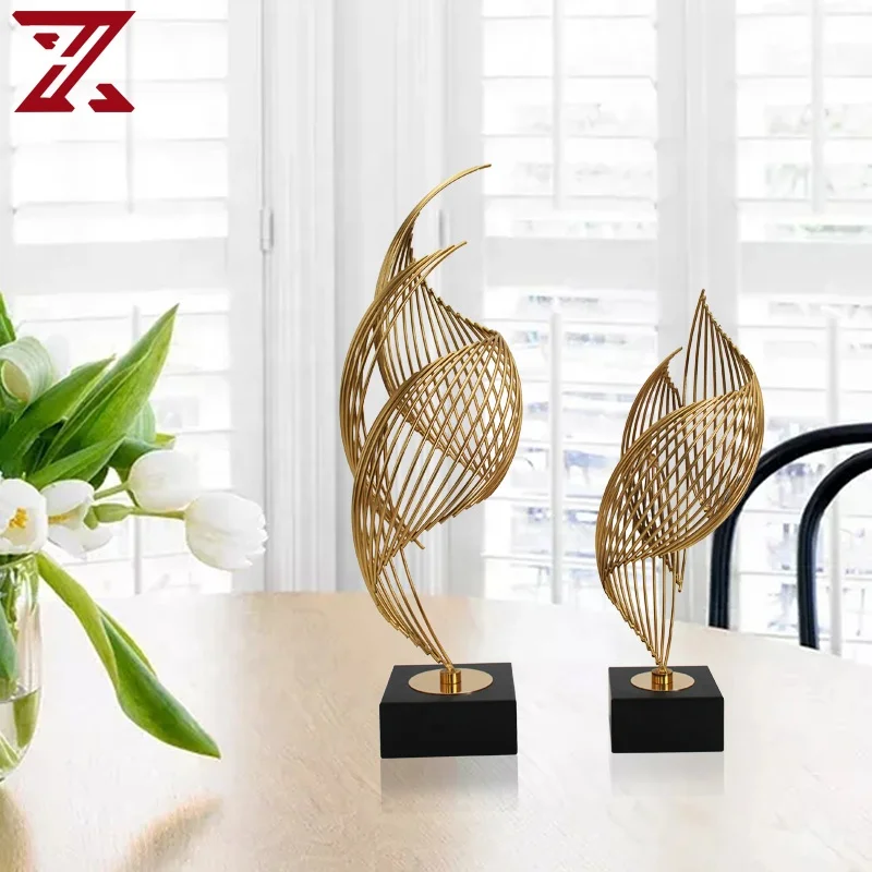 Wholesale Metal Gold Accessories Modern Conch Art Crafts For Home Decor Pieces
