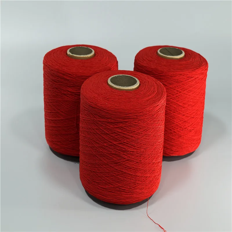 28#32#40#42#48#52#63#80#90#100# Polyester Spandex Latex Rubber Thread Covered Elastic Material Yarn For Sofa Belt