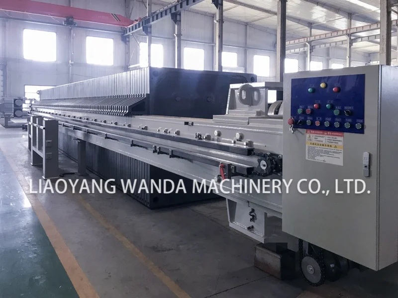 Sludge dewatering electroplating printing stainless steel automatic hydraulic plate and frame filter press