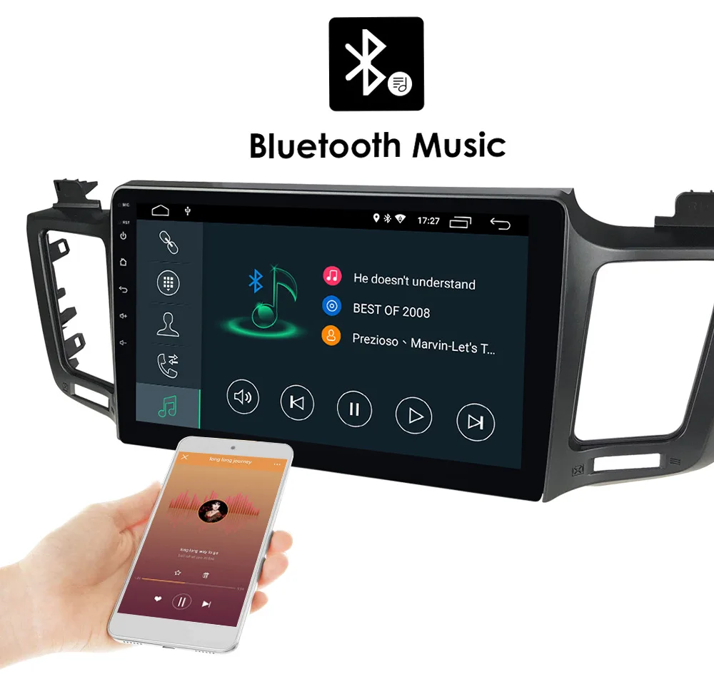 YHT 10.1 inch Android 10.0 Car DVD Player for Toyota RAV4 2013-2018 radio video gps navigation Multimedia Stereo