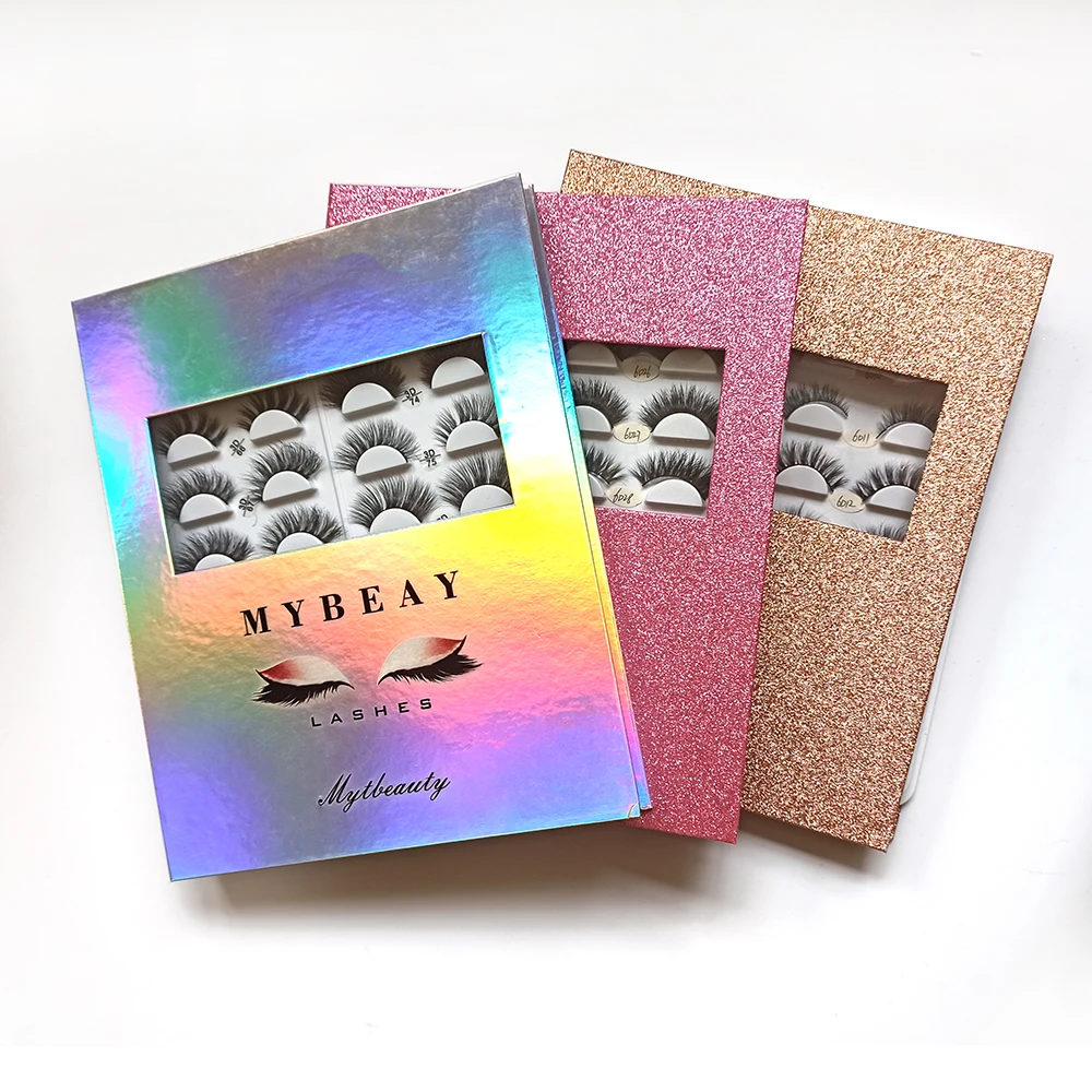 
Muting Best Selling Wholesale Mink Lashes 16 Pair False Lash Book Custom Eyelash Book Packaging 
