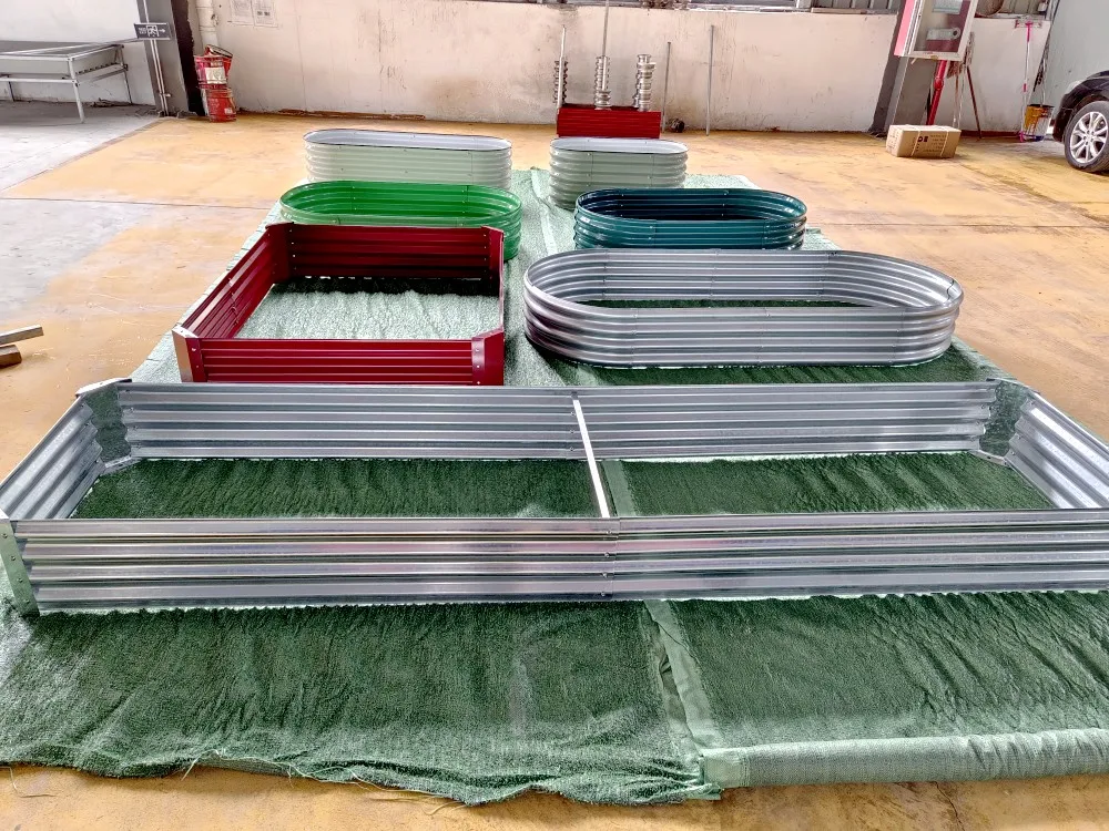 Metal Raised Garden Beds Outdoor Large Planter Box Galvanized Steel Planters