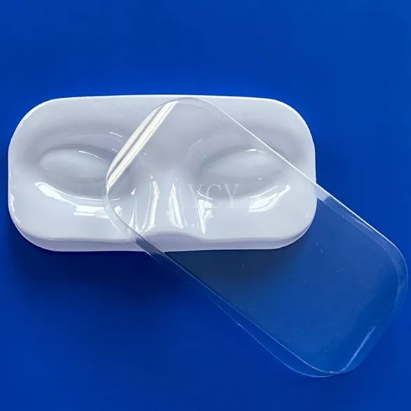 stock empty face eyelash tray white plastic inner thermoformed tray cosmetic insert tray with cover
