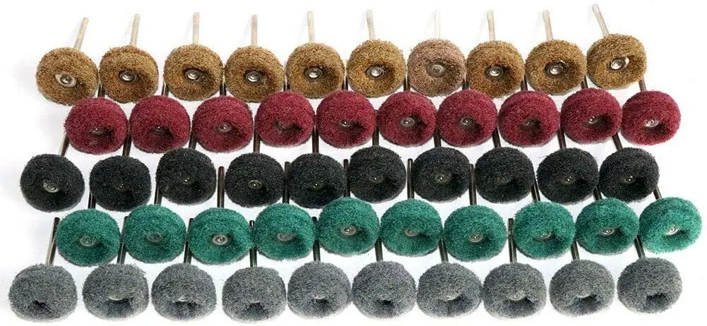 80PCS Abrasive Metal Polishing Buffing Wheel Burr Kit Set for Dremel Rotary Tool