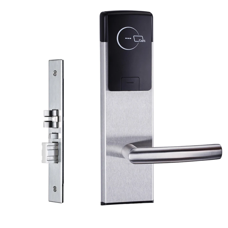 Waterproof 304 SS Hotel Room Door Lock Magnetic Card Hotel Door Lock electronic lock door system