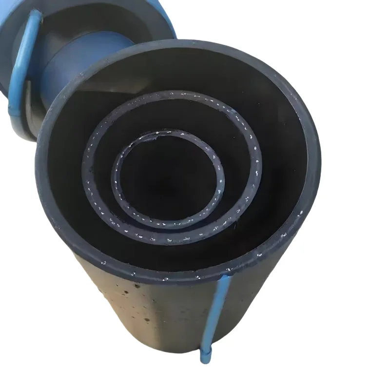 Flexible Polyethylene Wire Mesh Skeleton Composite Pipe High Pressure Durable PE Material As/Poe Water Gas Welding Butt Fusion