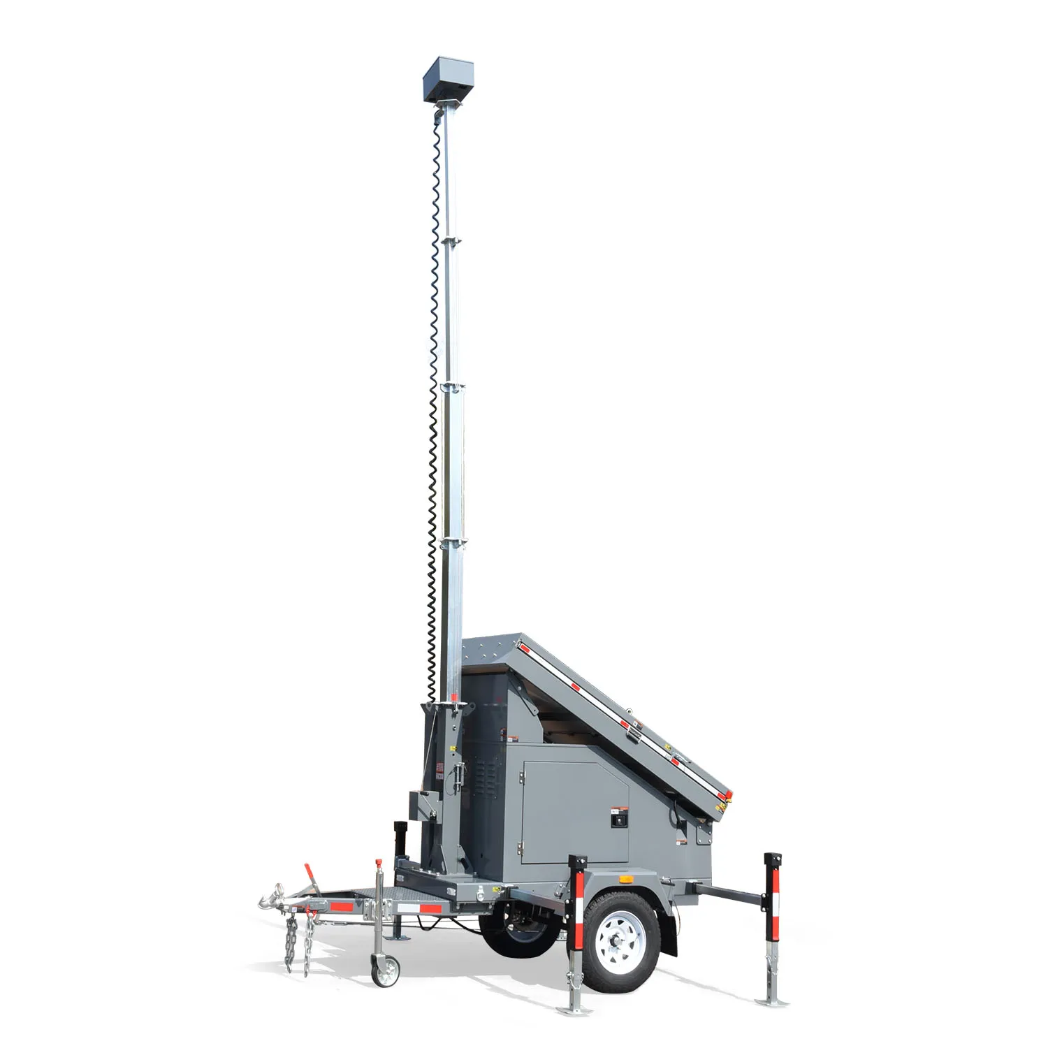 Silent Mobile surveillance trailer without Camera