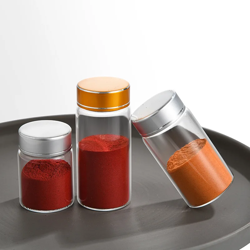 Mini Clear Glass Wishing Small Drift Bottle Vials Glass Tube Corked Jars Candy Bottle With Aluminum Screw Cap