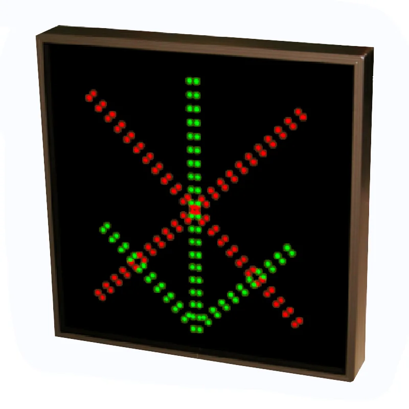 solar powered LED display illuminated traffic road sign highway Lane indicator sign led traffic signs