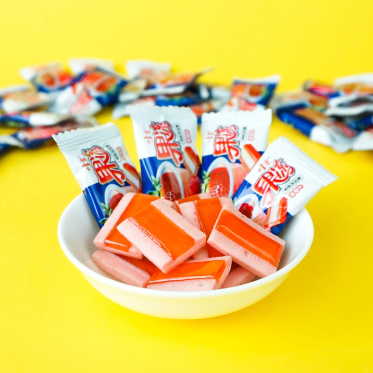 Exotic Snacks Strawberry Flavored Chewing Gums Sweet Fruit Bubble Gum Jelly Candies Special Gummy Dulces