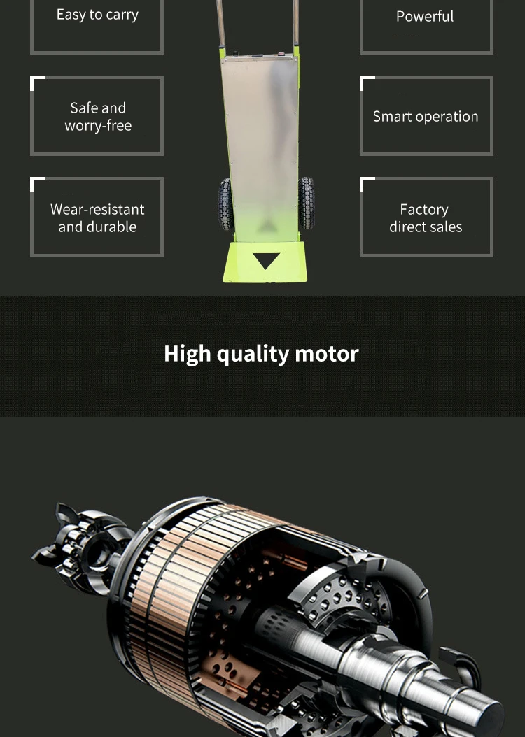 Lithium Battery Electric Stair Climbing Hand Truck / Hand Trolly  Support Frame Design  Easy Up And Down Stairs Electric+Trolley