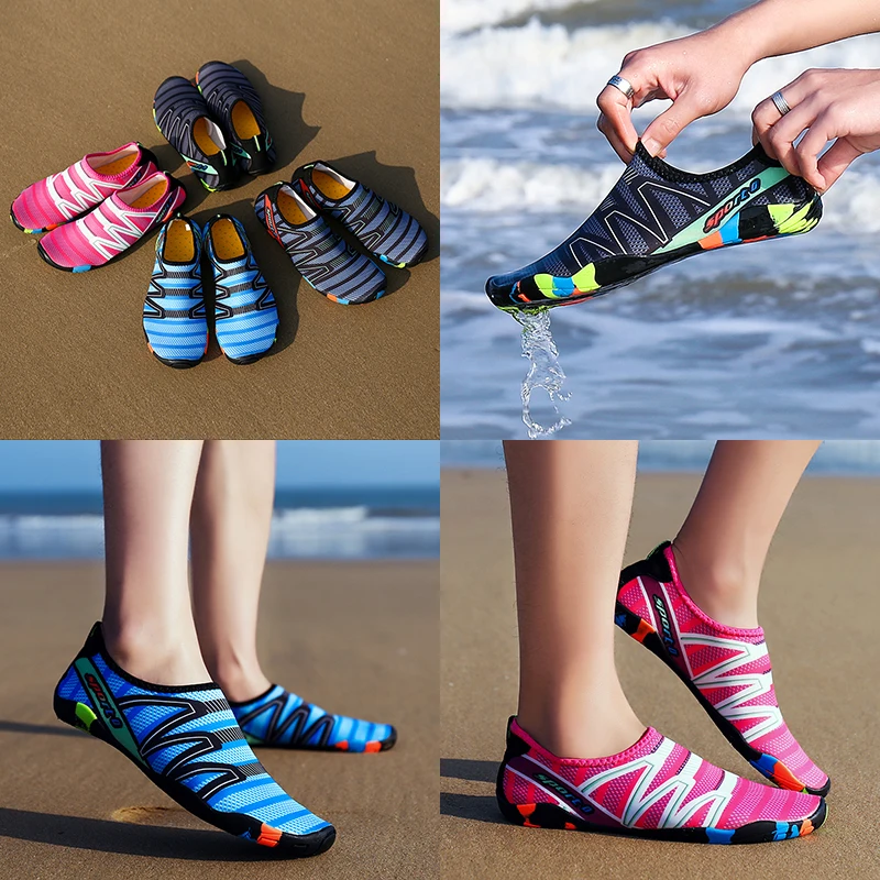 Factory Direct Supply Wholesale Custom Quick-Dry Barefoot Swimming Anti Slip Beach Aqua Water Sports Creek Wading Water Shoes